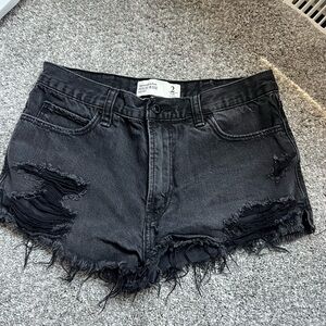 abercrombie jean shorts